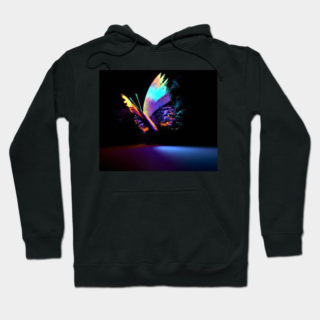 Rare Colorful Butterfly Hoodie by inner illusion ai